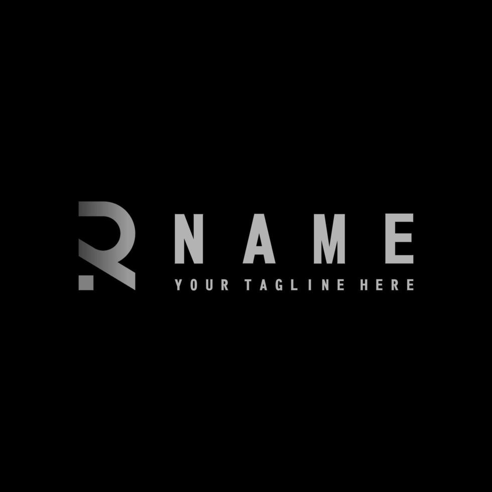 letter or word R font in a black color image graphic icon logo design abstract concept vector stock. Can be used as a symbol associated with initial or monogram