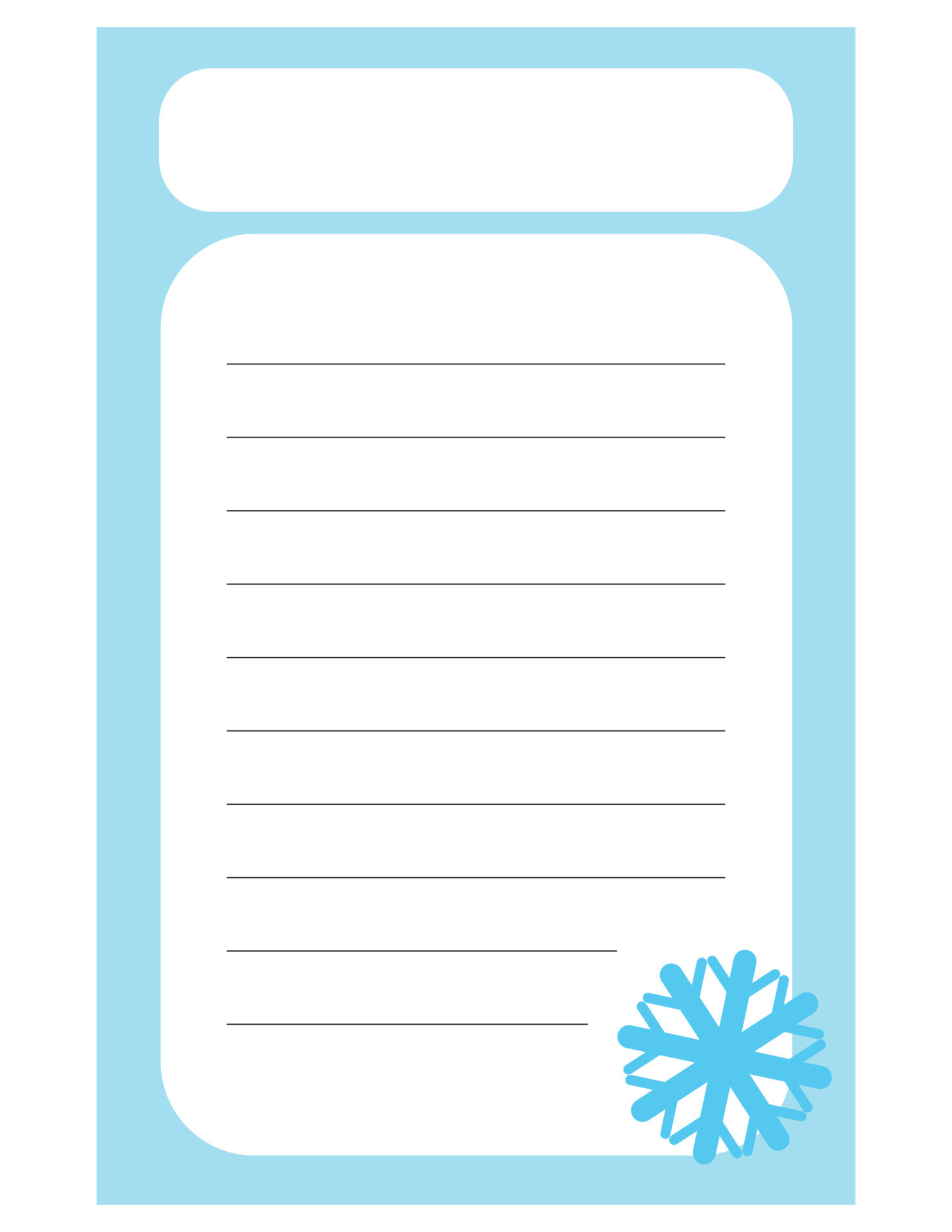 note-of-cute-snowflake-label-illustration-memo-paper-kindergarten