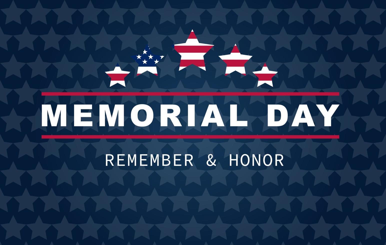 Happy Memorial Day banner vector