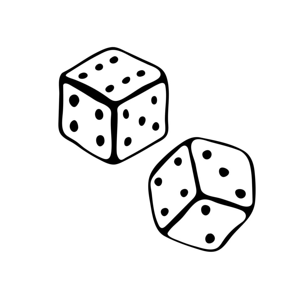 Game dice. Vector illustration