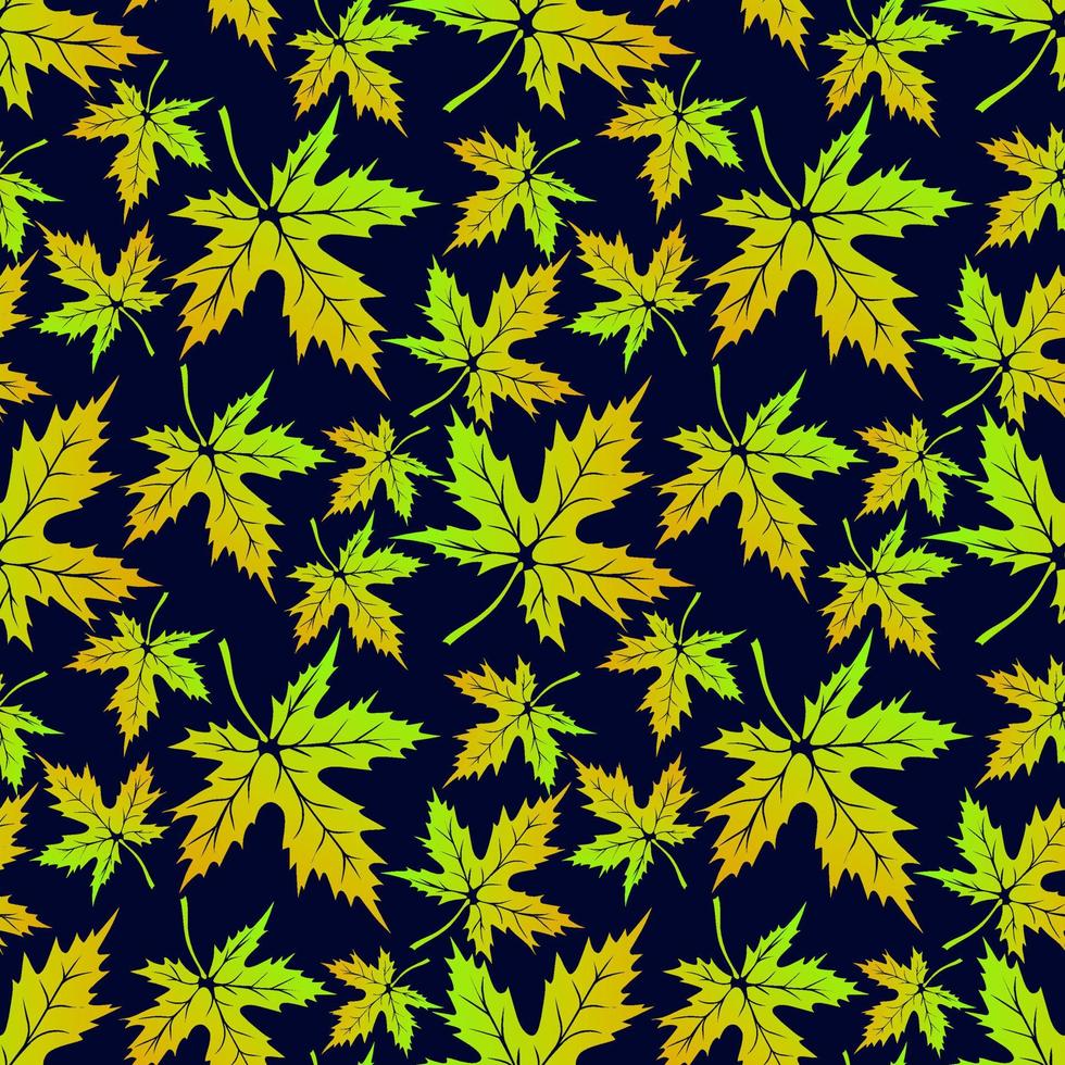 Seamless pattern with Maple  leaves. Design for textiles, fabric, tapestries vector