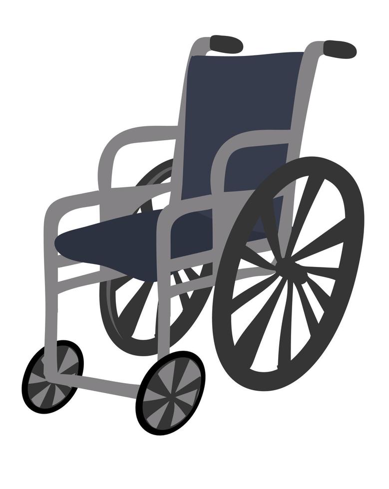 silla de ruedas dibujada a mano. ilustración vectorial vector