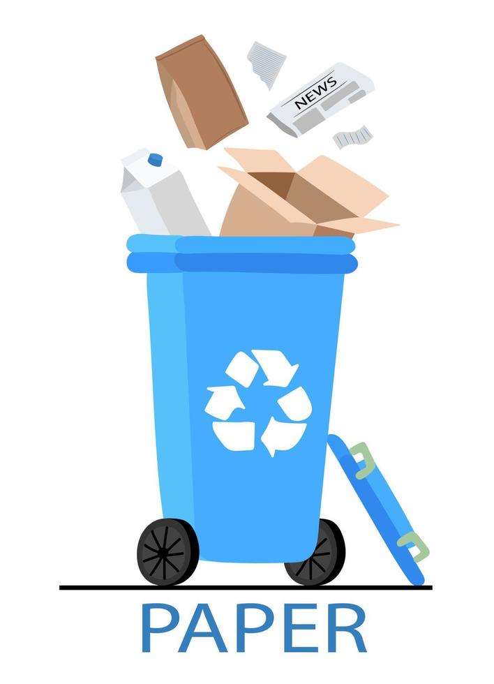 Paper Waste And Garbage vector
