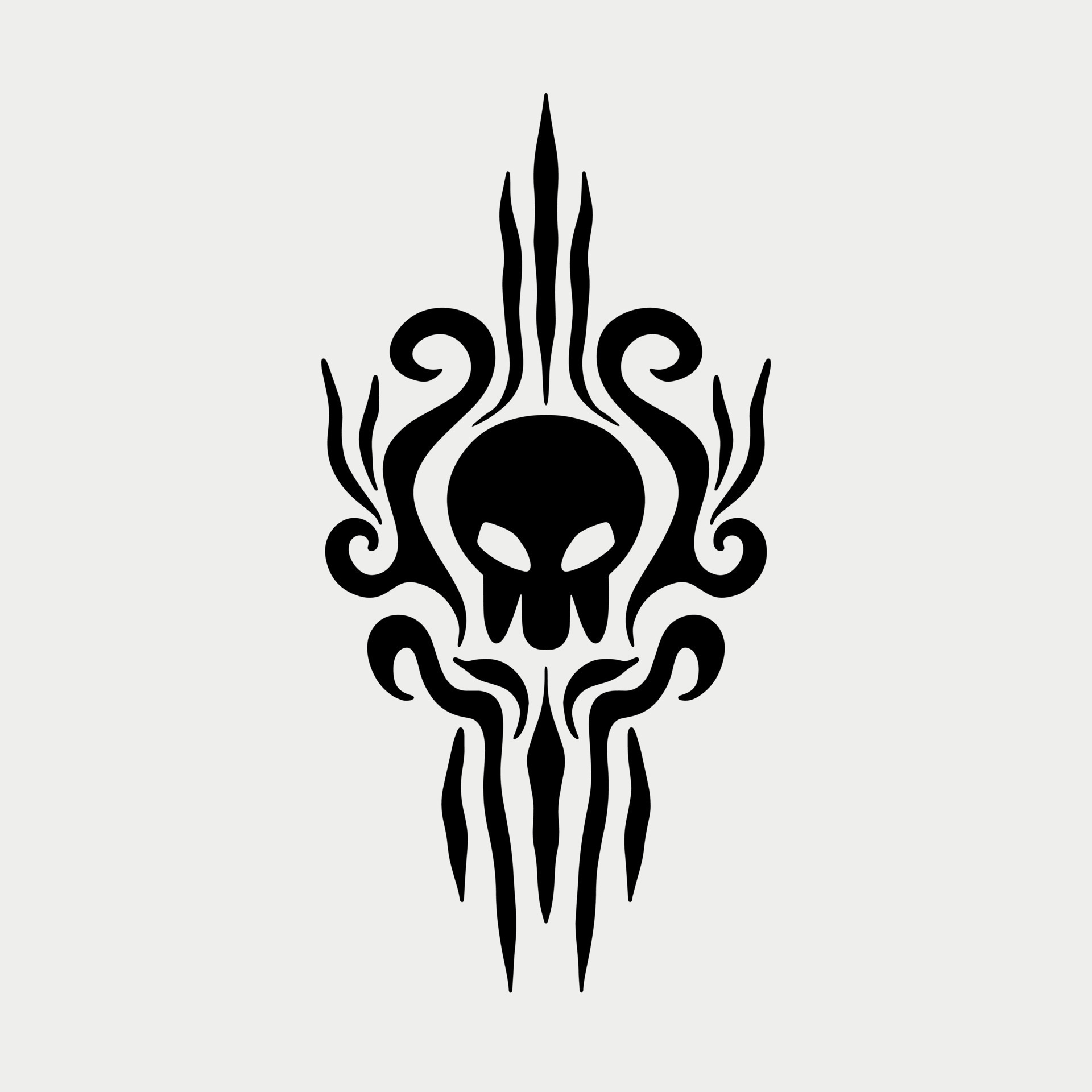 Tribal Skull by stourangeau tribal logo HD wallpaper  Pxfuel