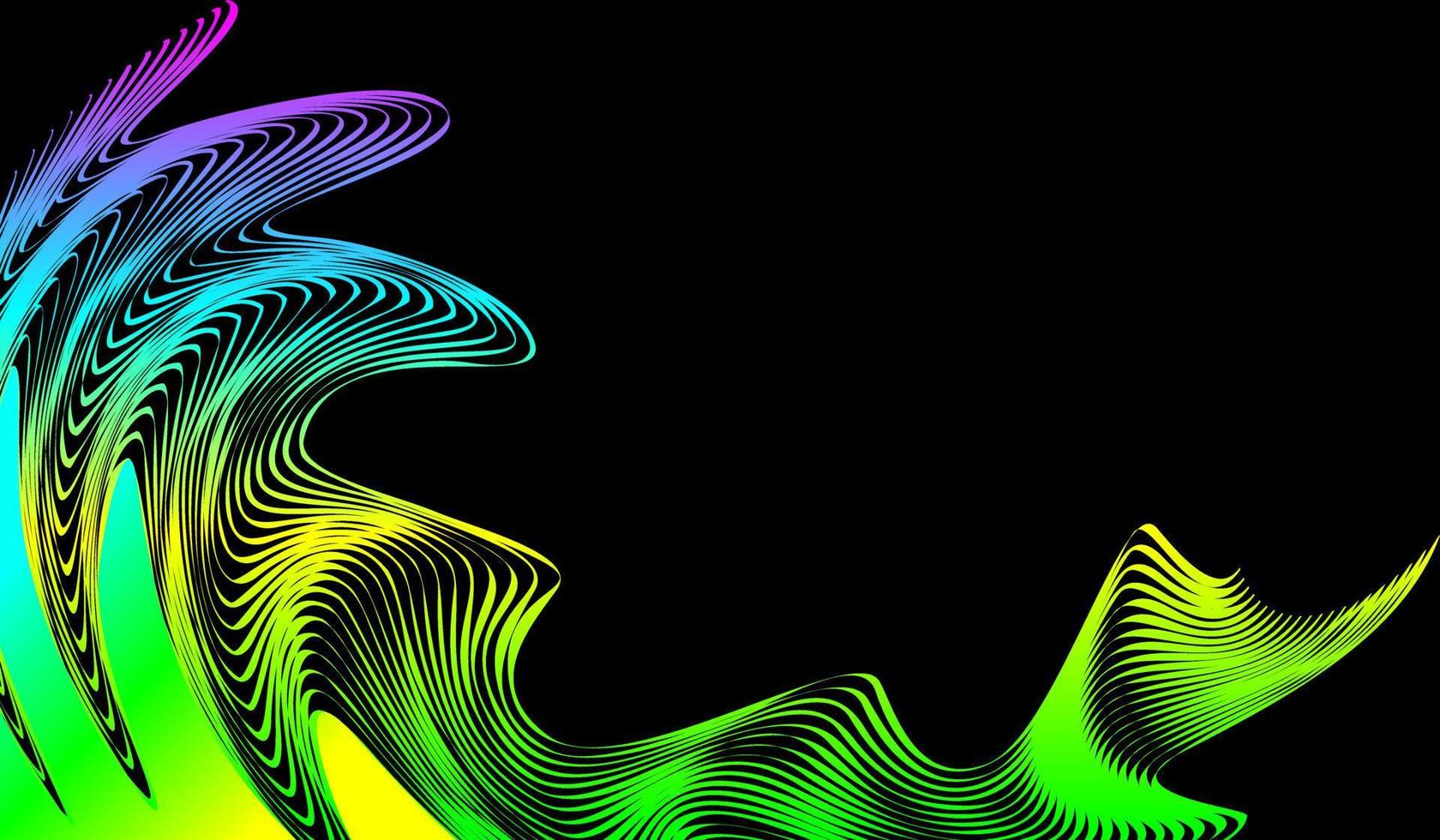 Colorful abstract background wavy element, cool and simple vector illustration