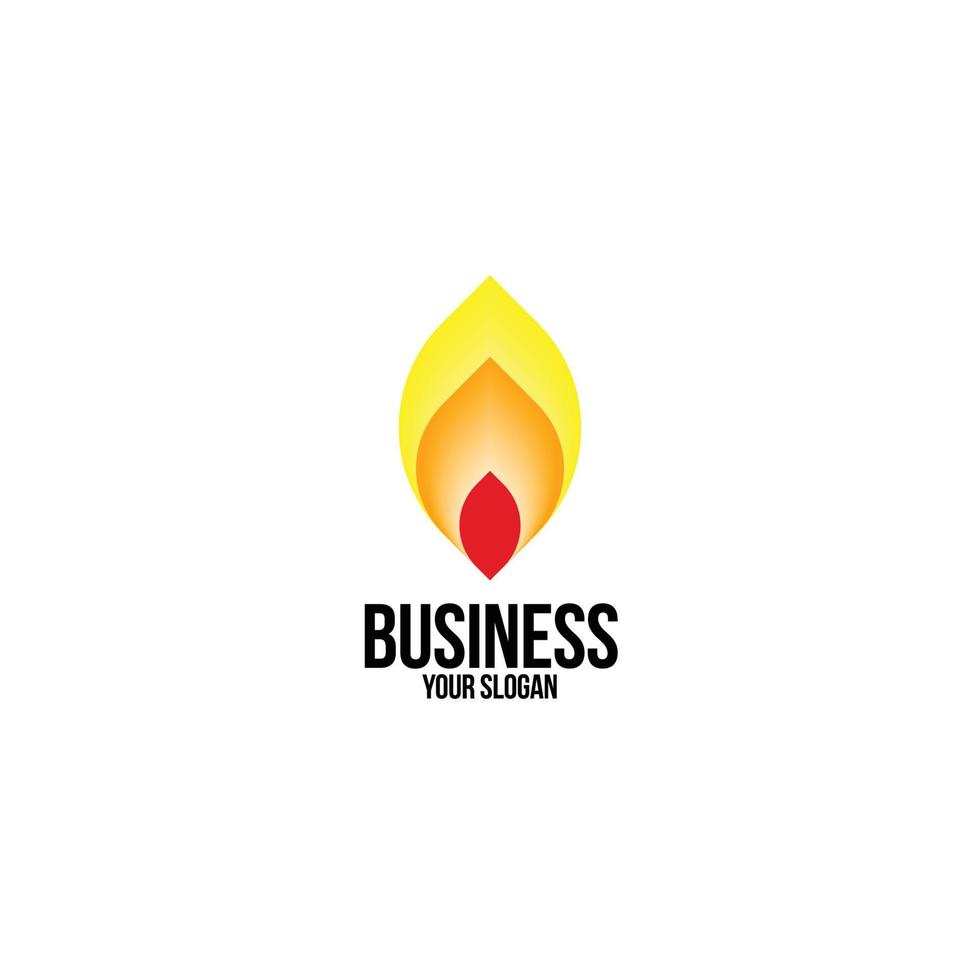 Fire logo design vector