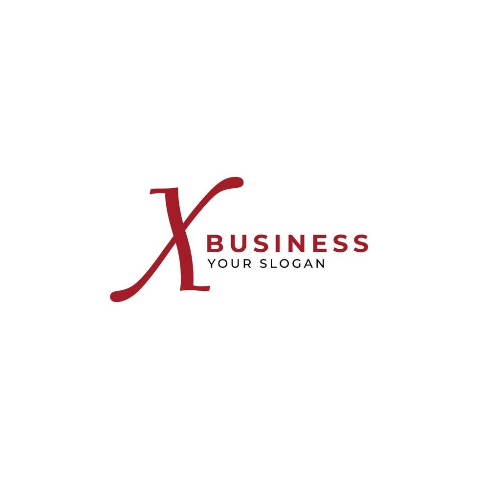 X Letter Business logo design vector