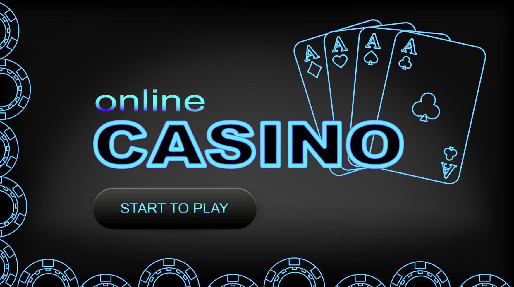 Casino banner. Vector illustration