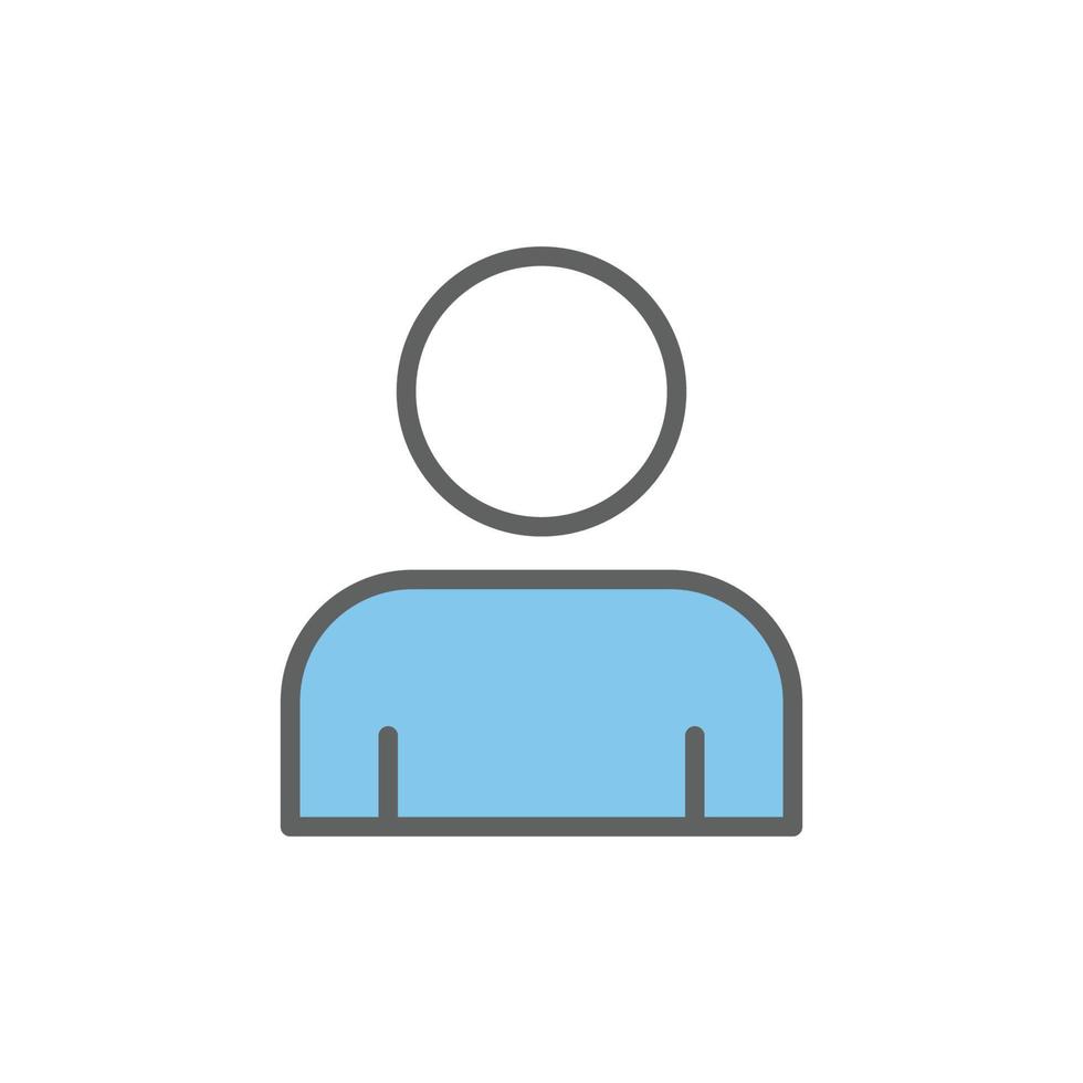 ilustración de icono de personas de color. estilo de icono de dos tonos. adecuado para aplicaciones, sitios web, aplicaciones móviles. icono relacionado con el nombre. diseño vectorial simple editable vector