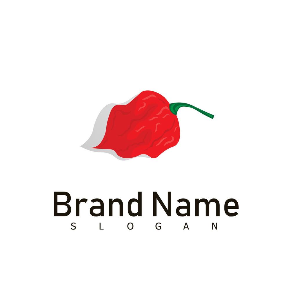 chilli logo hot food design symbol vector