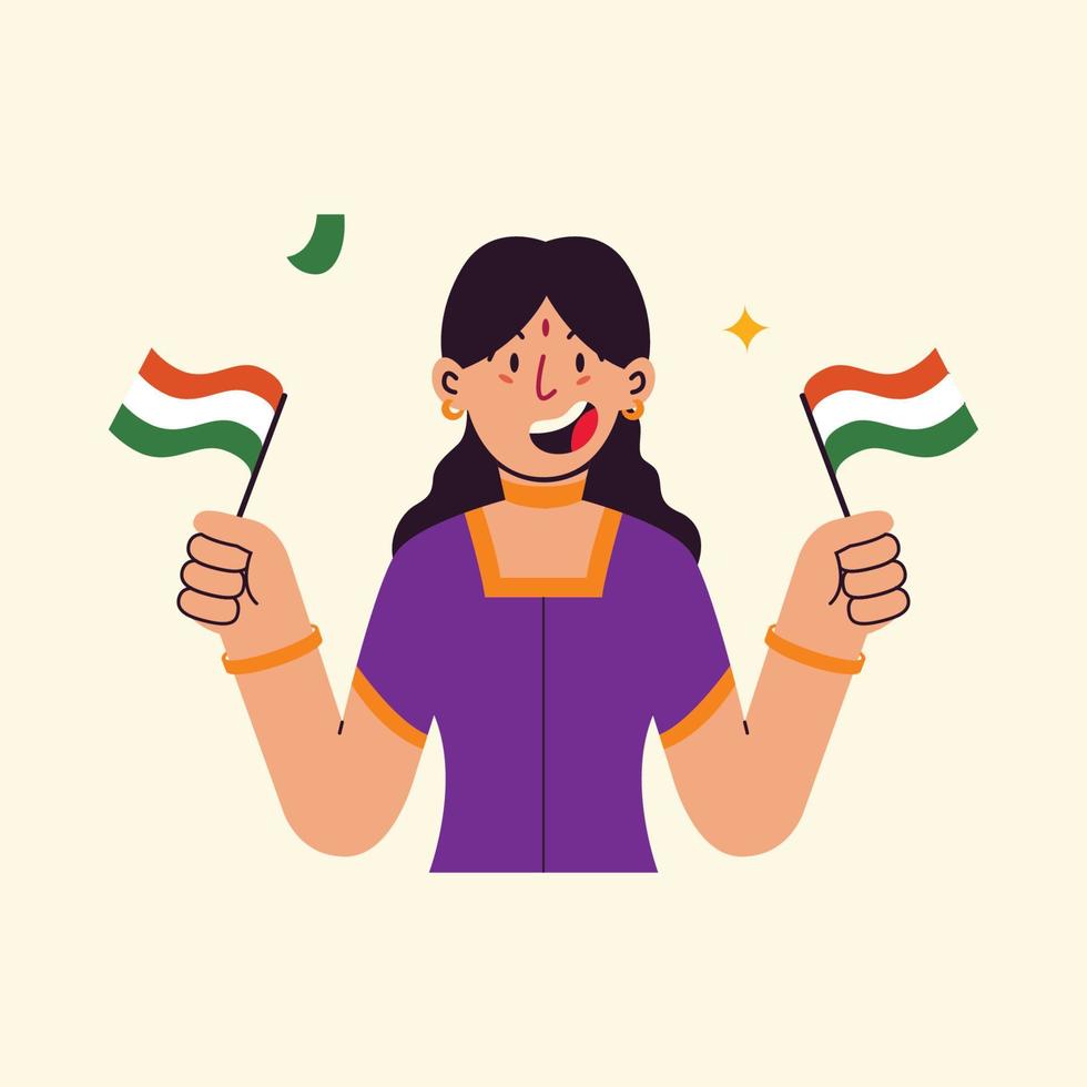 ilustración del concepto del día de la república india vector