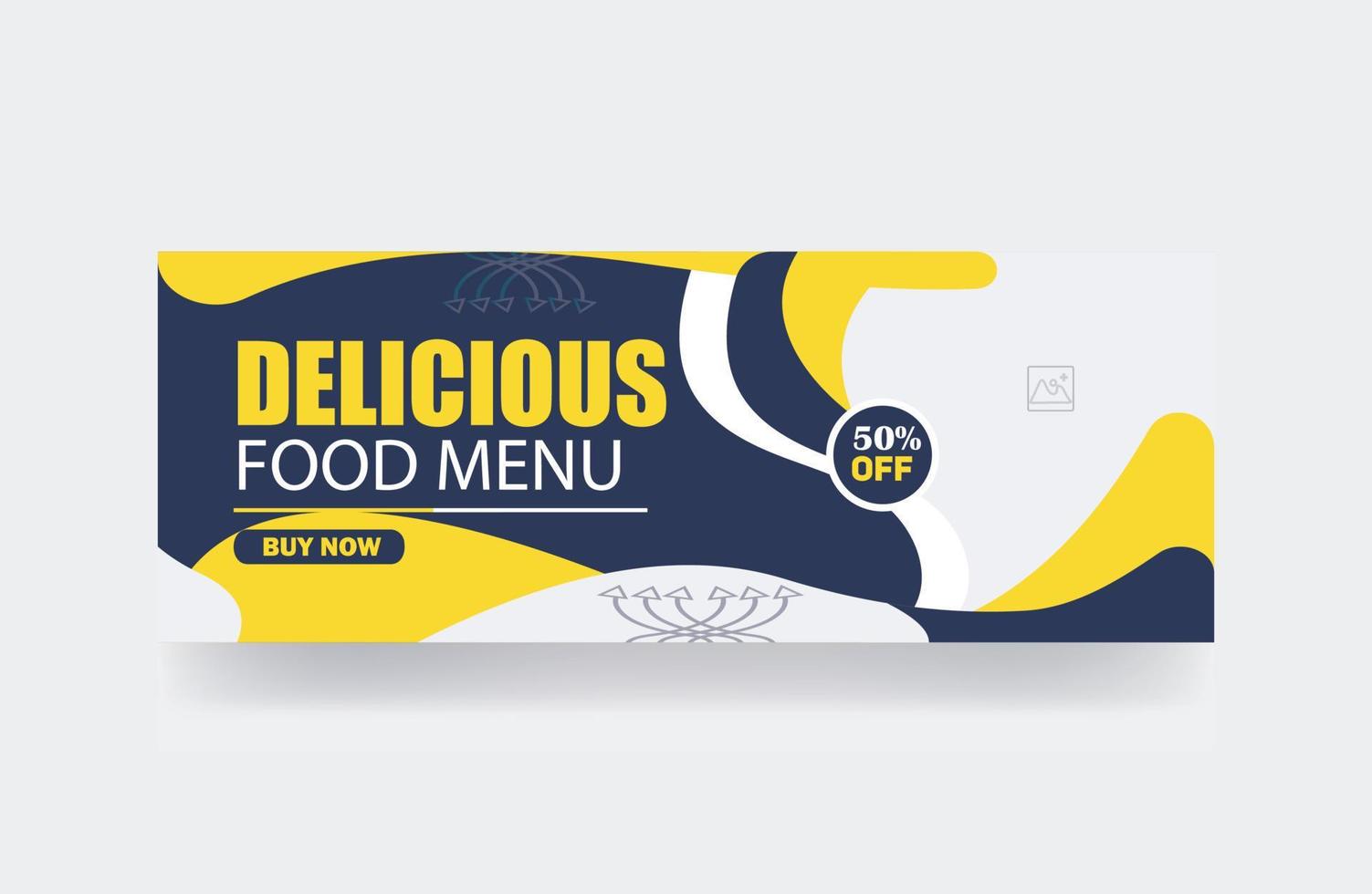 Restaurant banner pizza banner food menu cover template vector