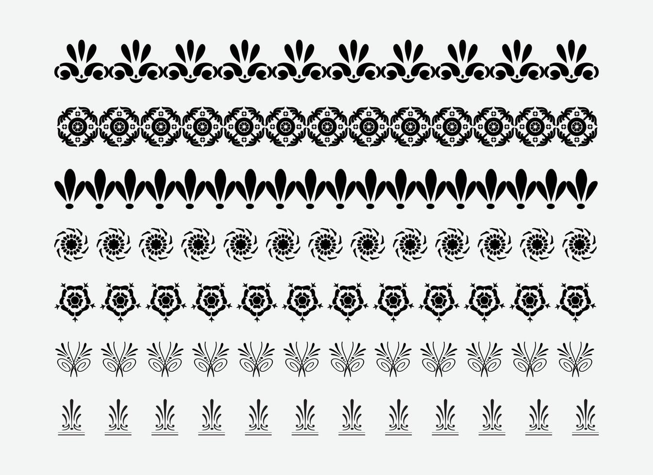 Vector border lace, line, art, set design