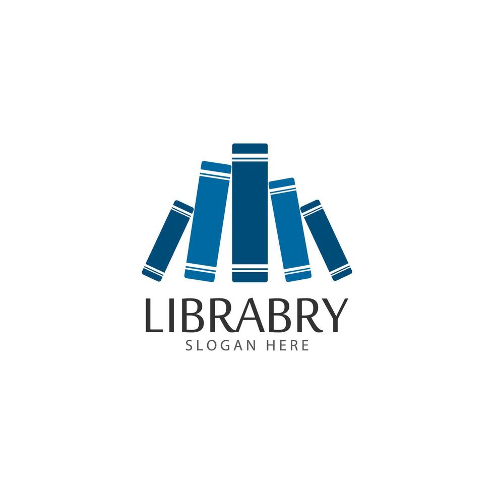 Ilustración de vector de plantilla de logotipo de libro