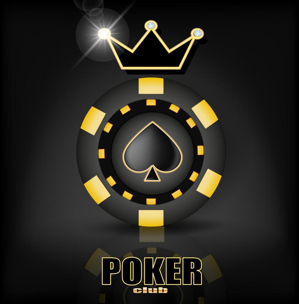 Poker club banner vector