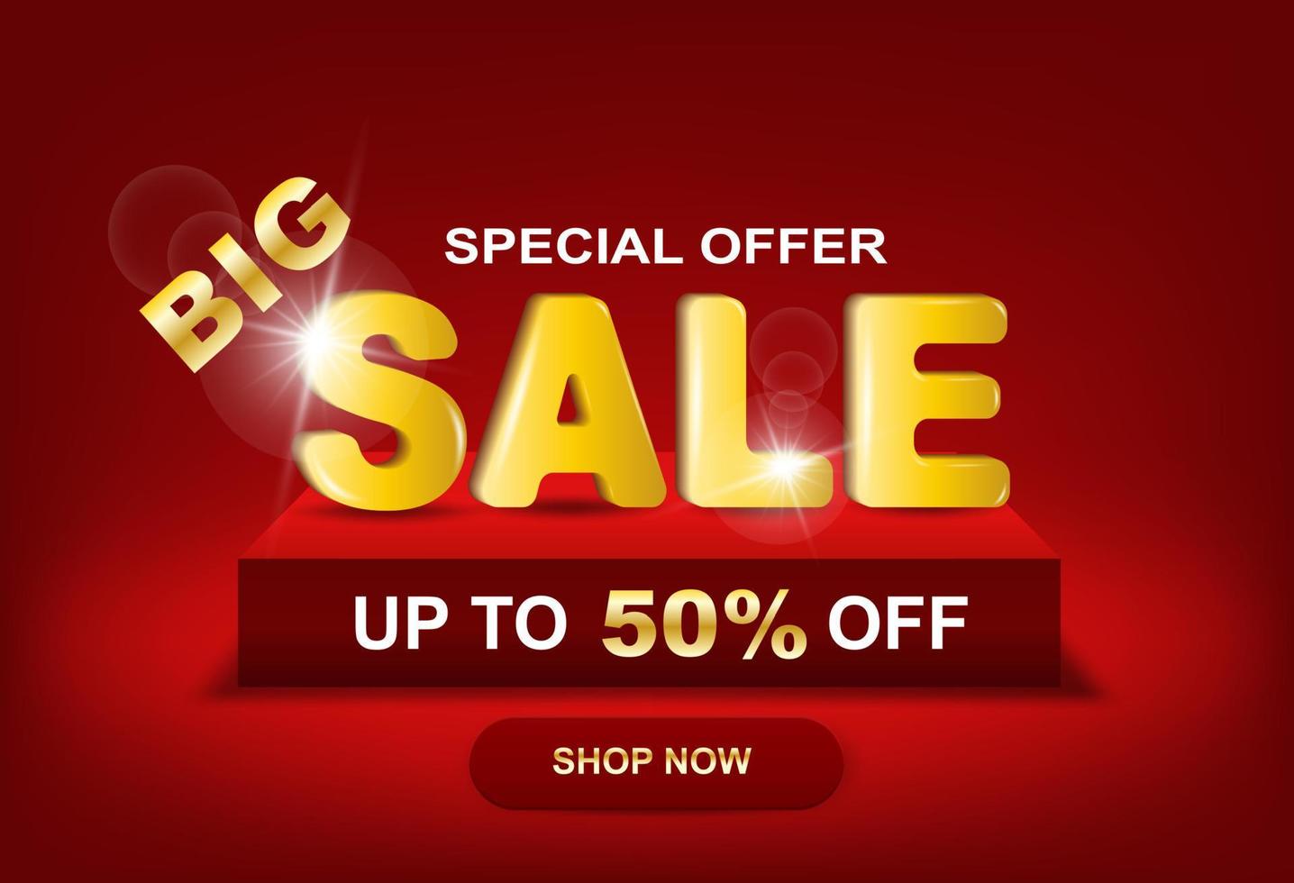 Special offer BIG sale web banner vector