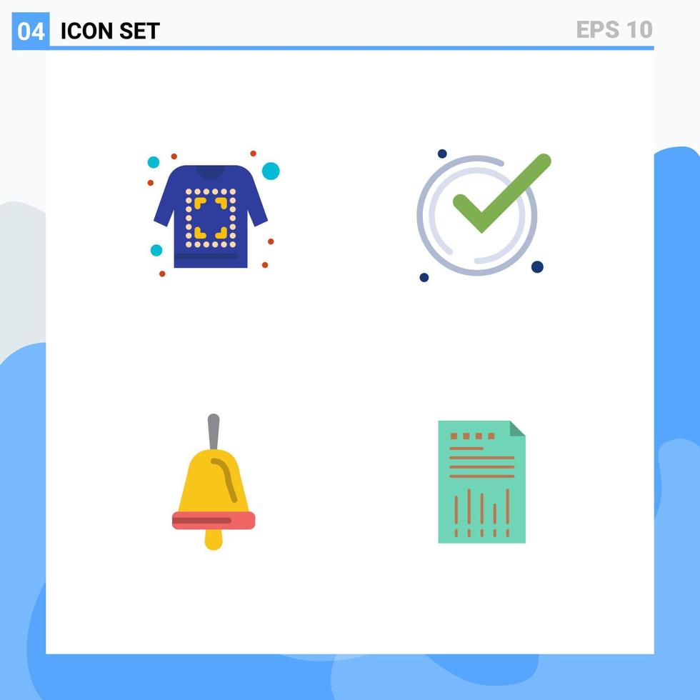 4 Universal Flat Icon Signs Symbols of print education sketch ok spreadsheet Editable Vector Design Elements