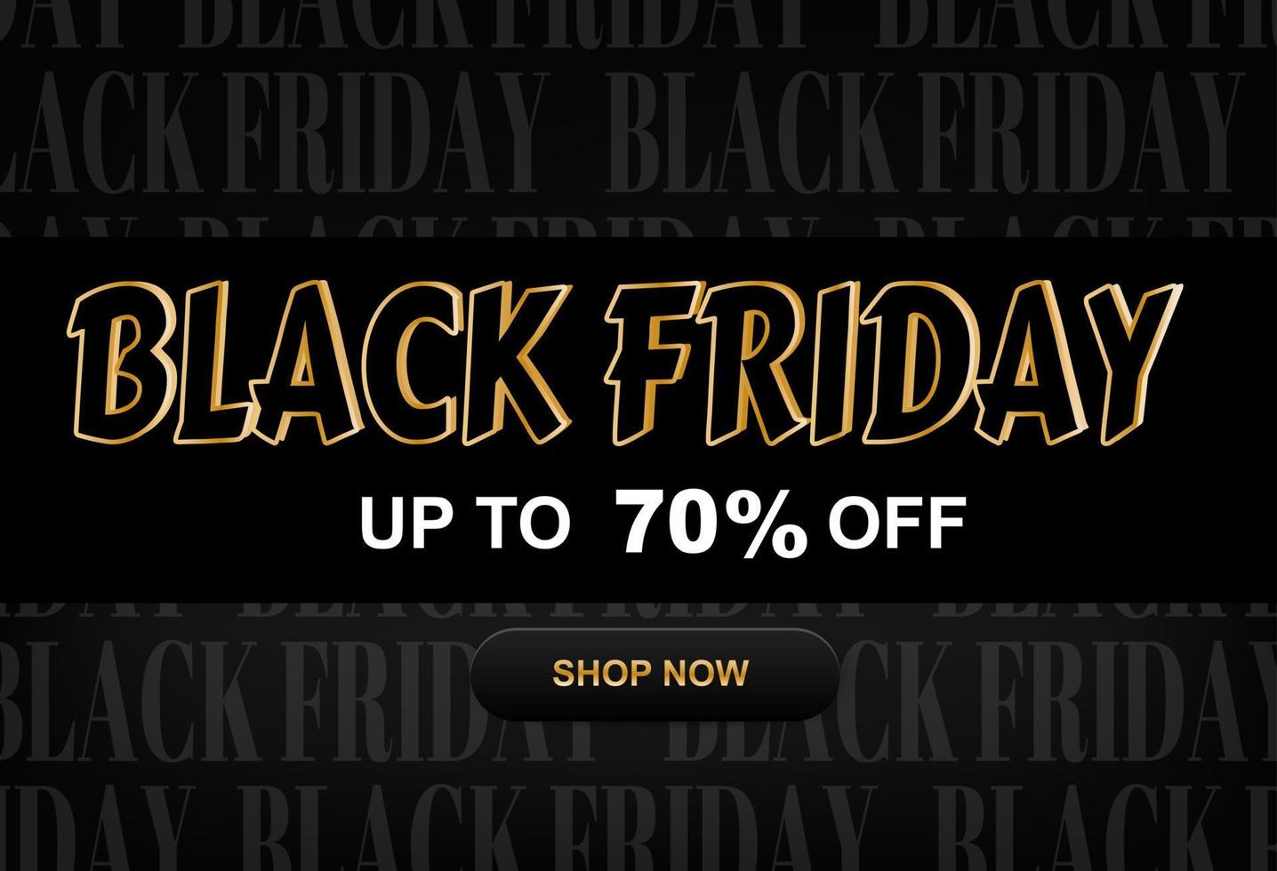 Black friday super sale gold inscription  design template design for advertising, banners, leaflets and flyers vector