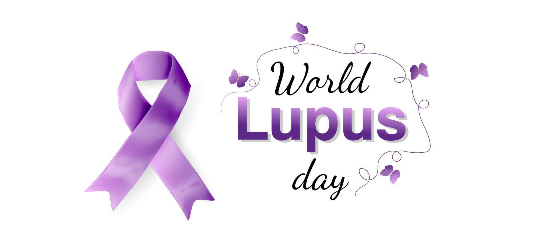 World lupus day design banner vector