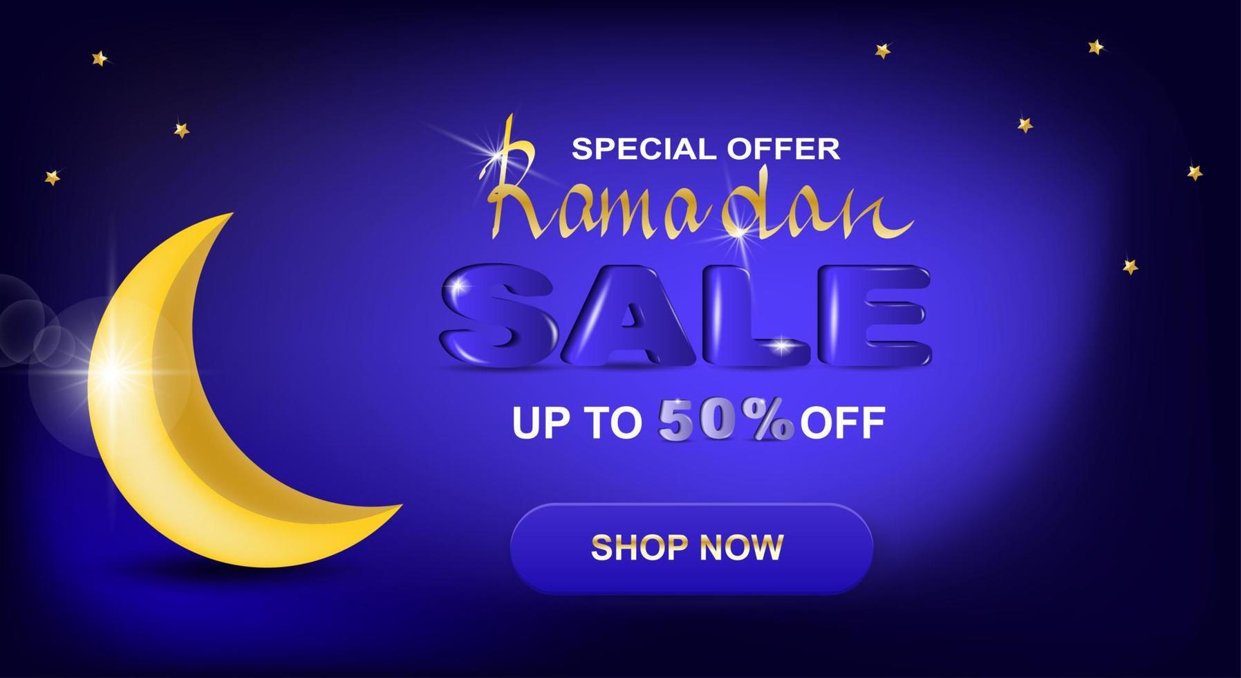 Ramadan Sale Banner vector