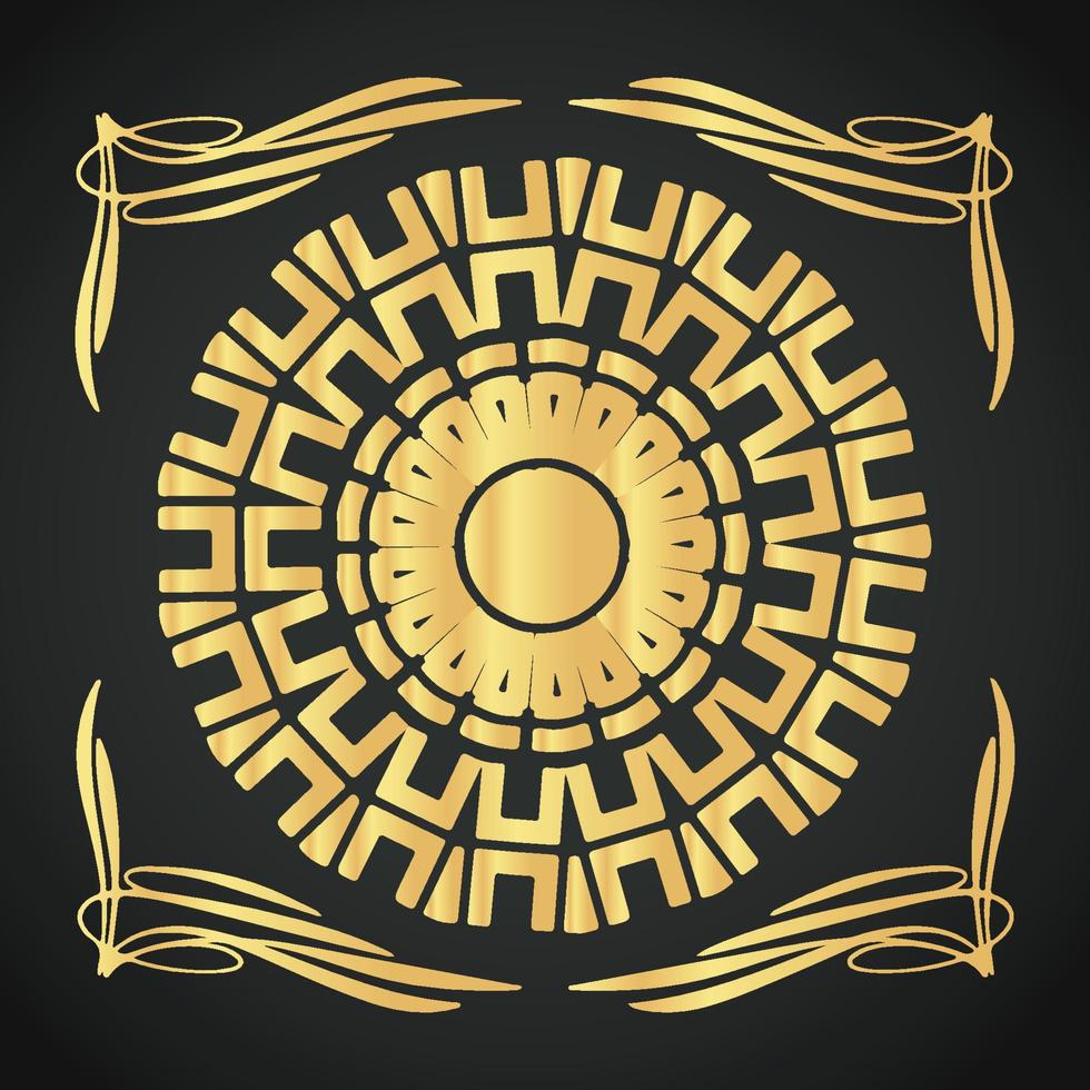 Luxury creative and beautiful ornament vector designs on colorful background