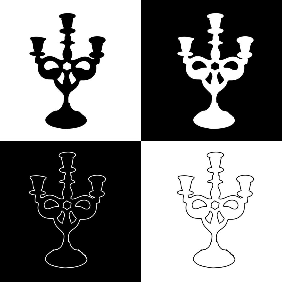 vector de dibujo de velas de hanukkah para sitios web, impresión y otros