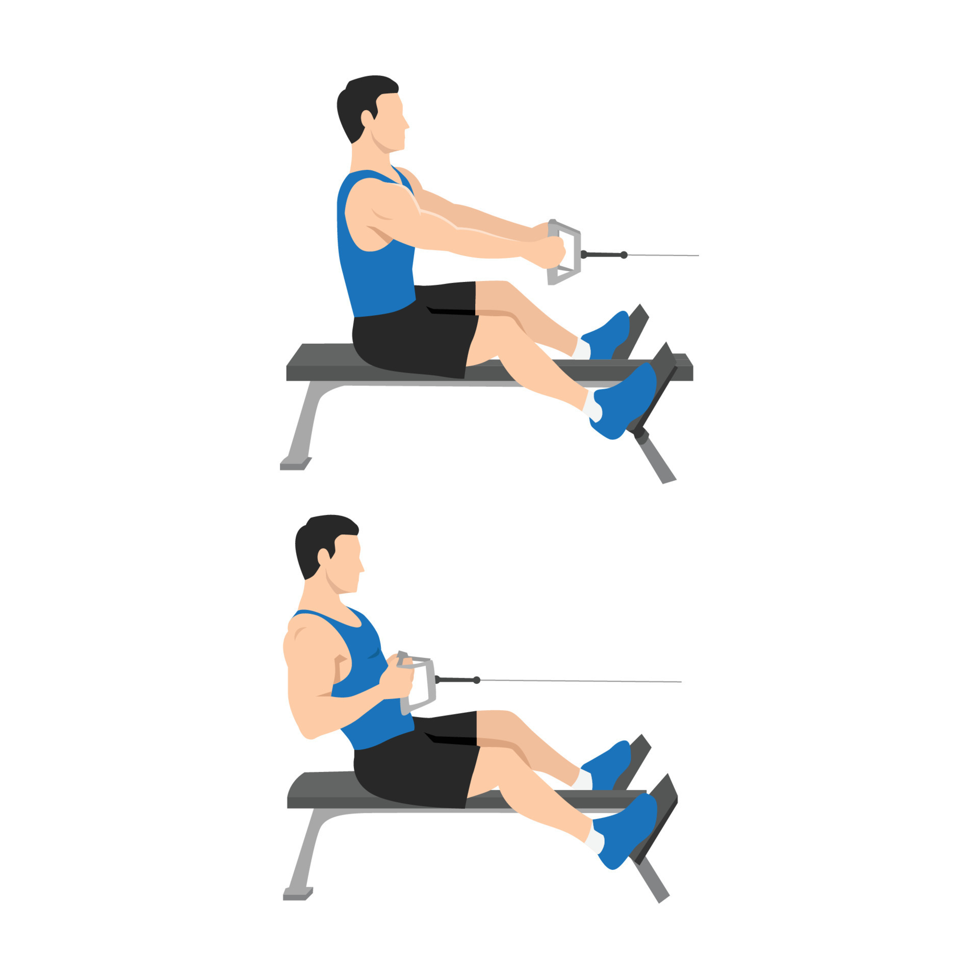 Lower back cable row sale