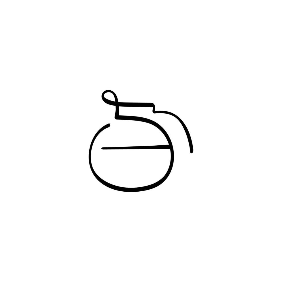 Teapot Line Style Icon Design vector