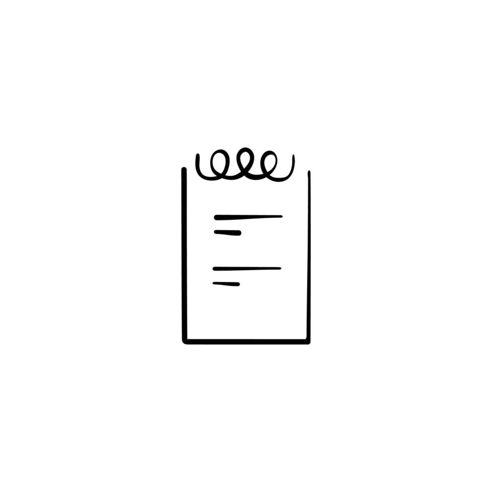 Notes Line Style Icon Design vector