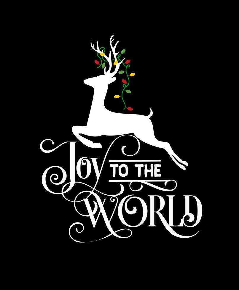 Joy to the world. Matching Family Christmas Shirts. Christmas Gift. Family Christmas. Sticker. Card. vector