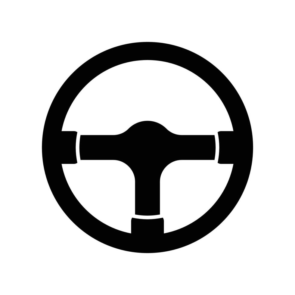 steering wheel logo vector