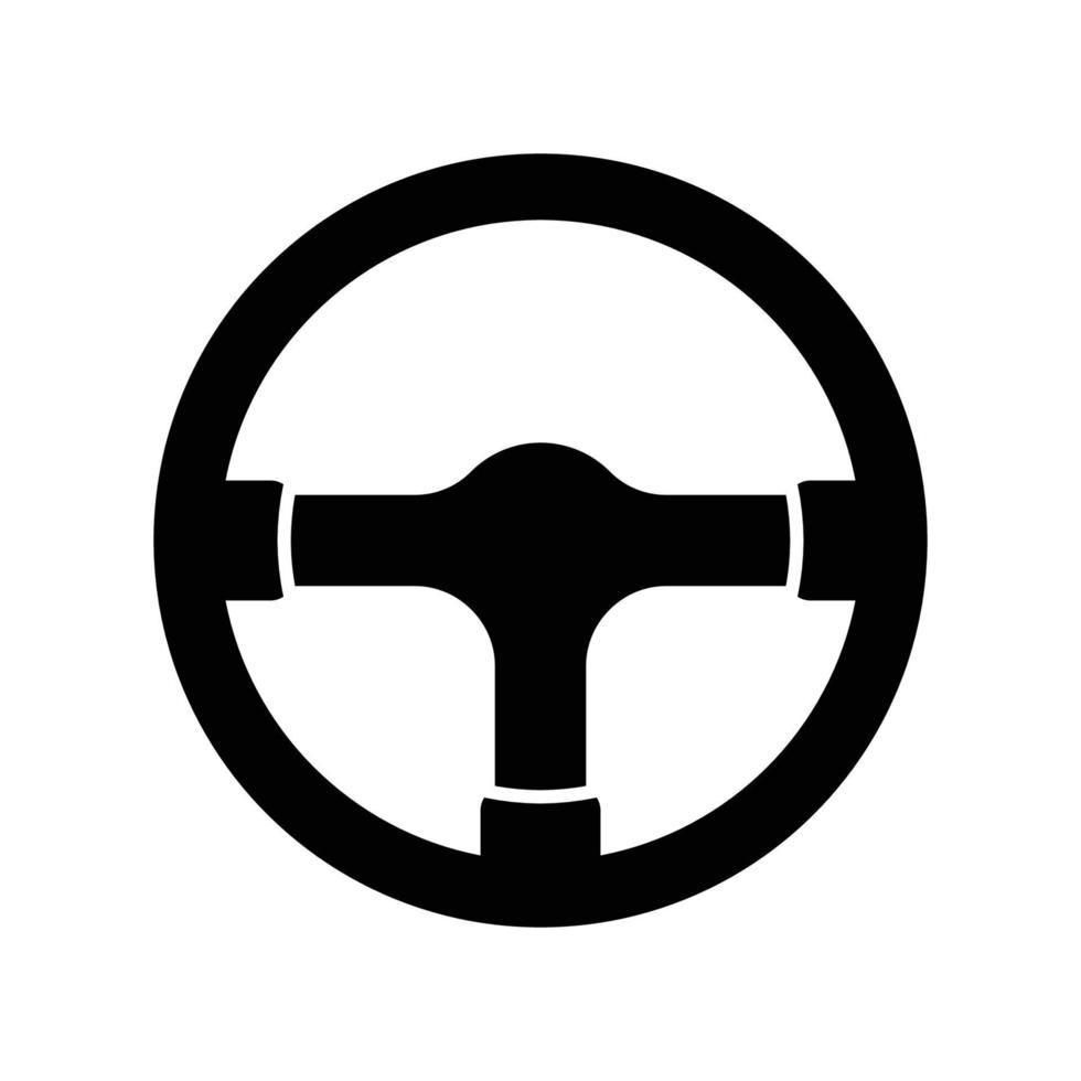 steering wheel logo vector