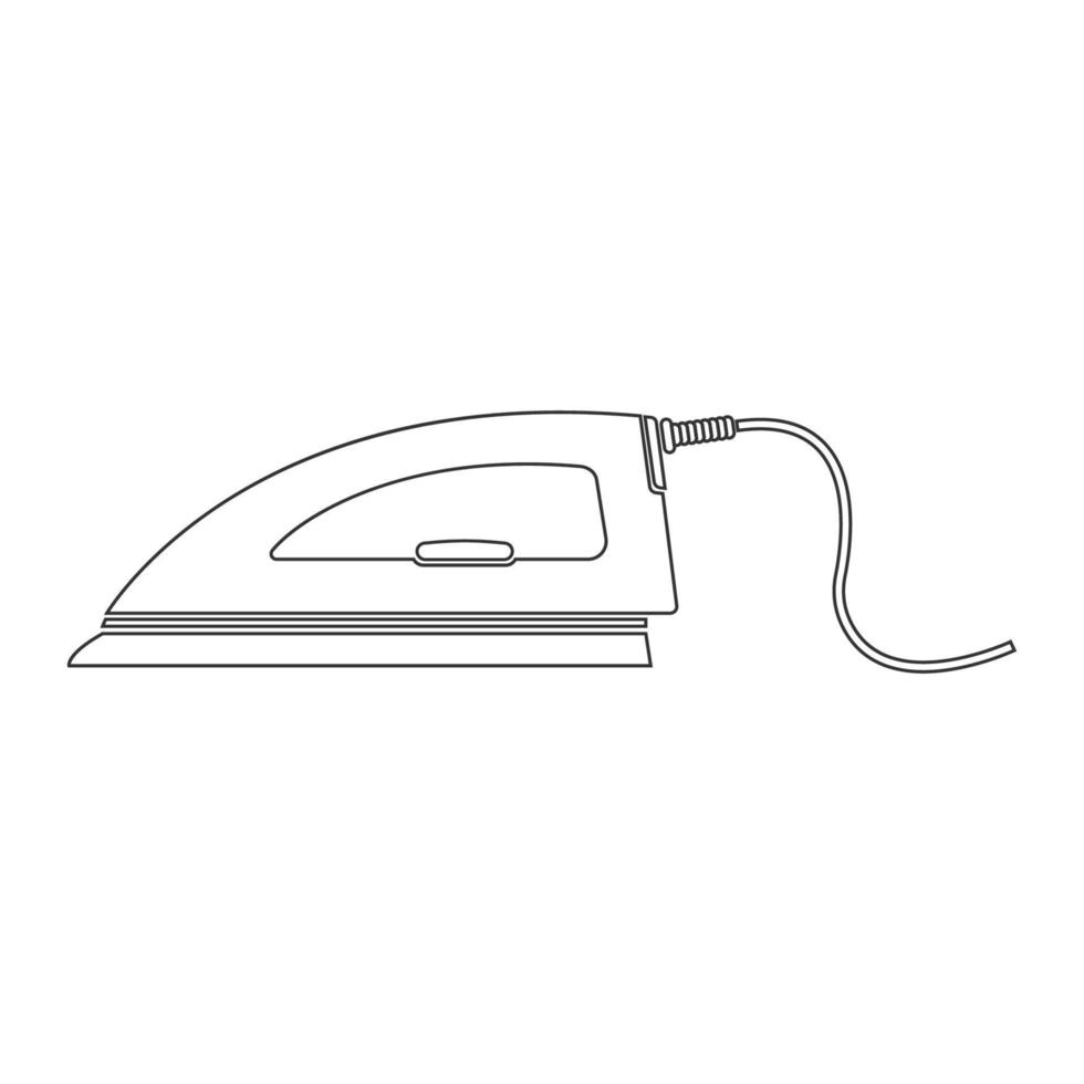 clothes iron logo vector