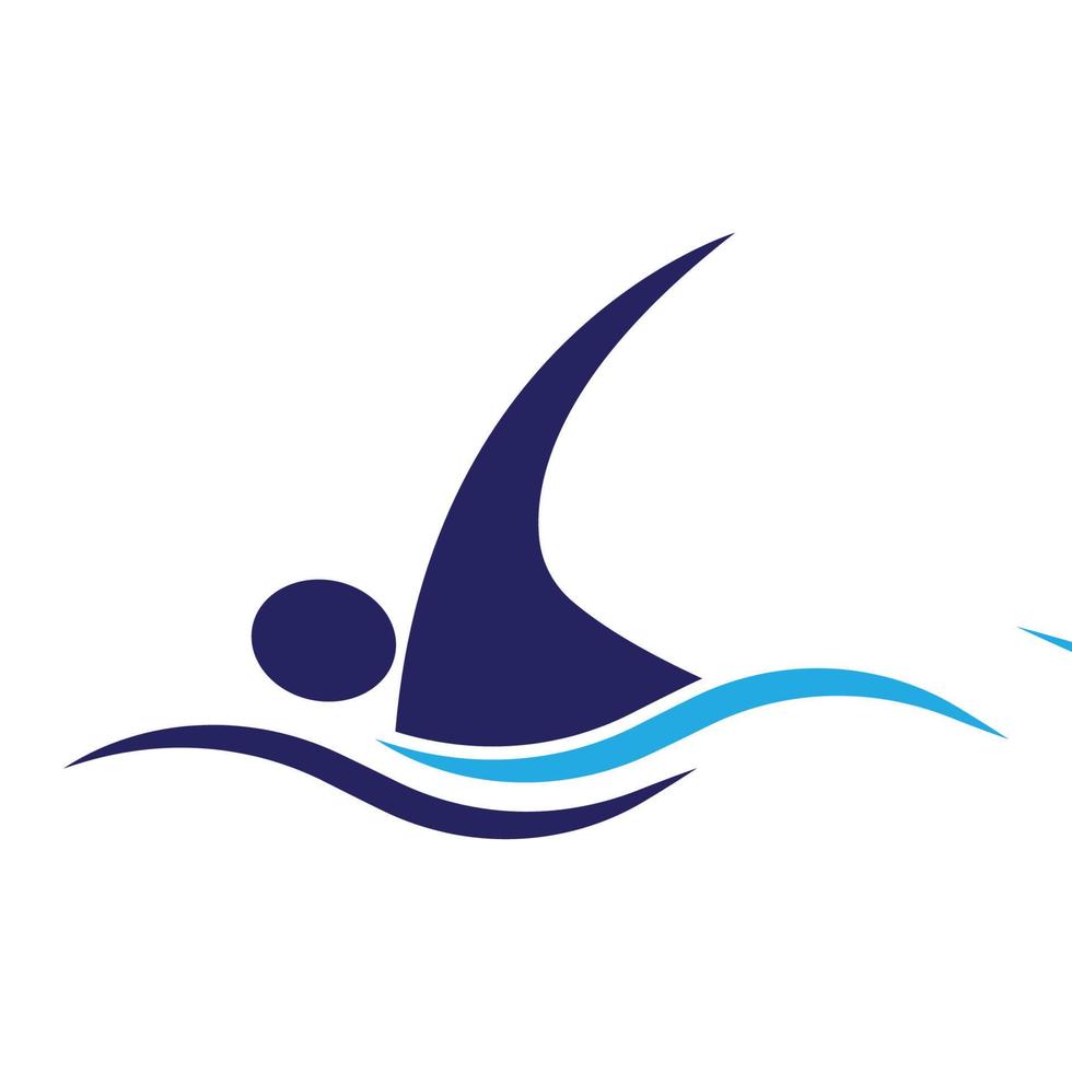 Swimming sport logo vector