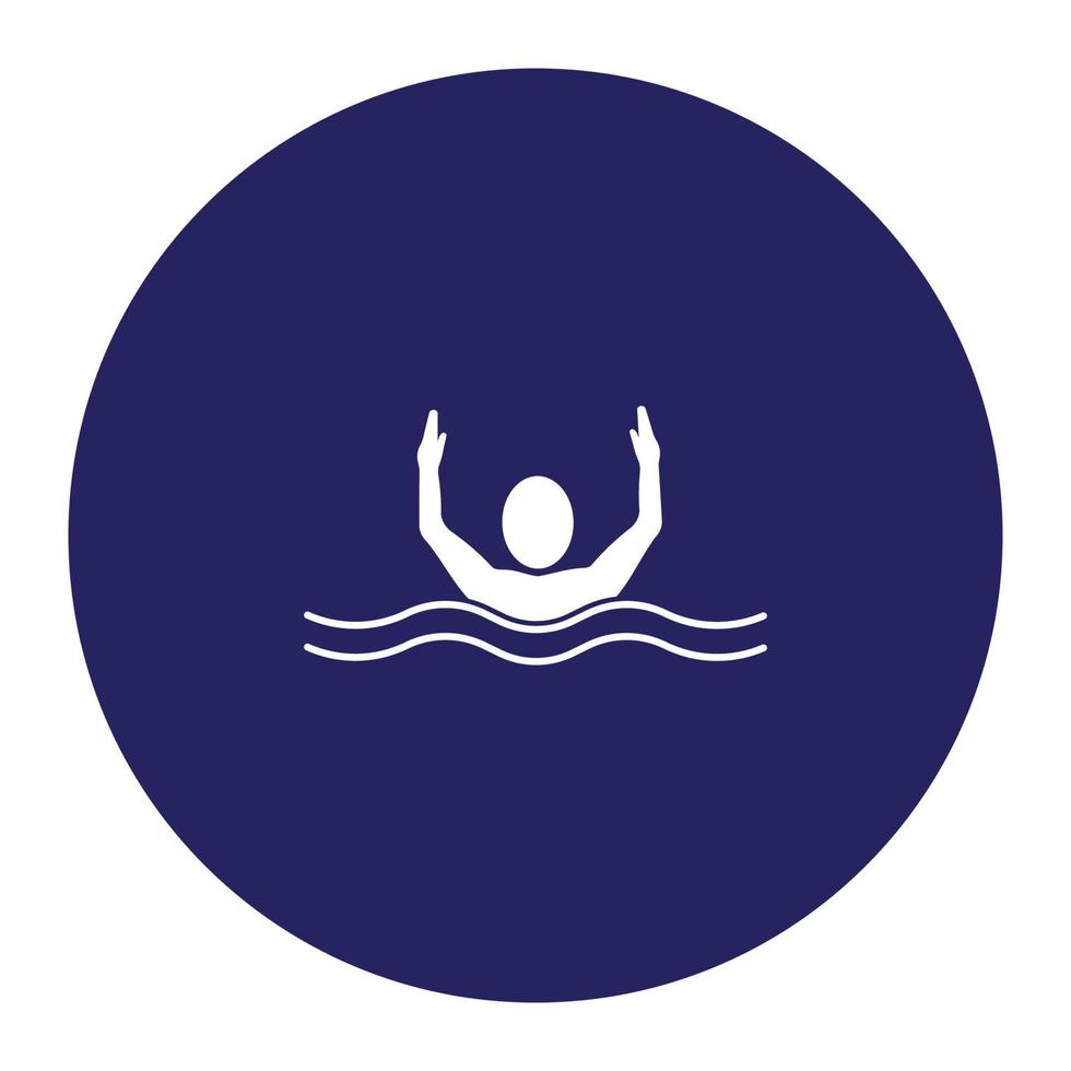 logotipo de deporte de natación vector