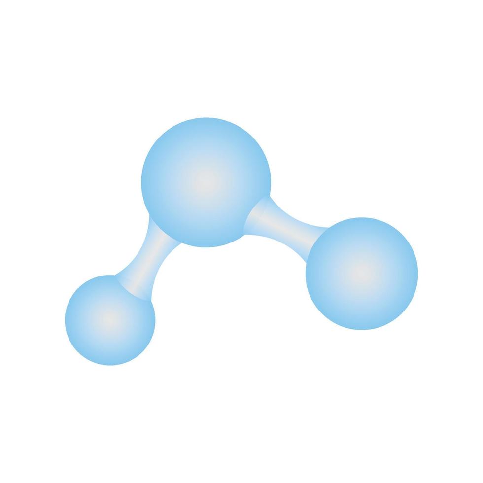 icono del logotipo de la molécula vector