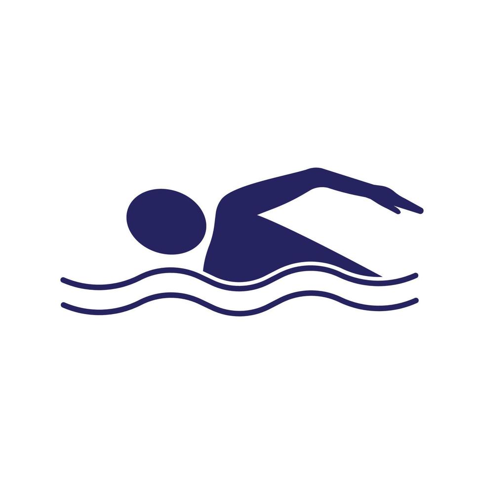 Swimming sport logo vector