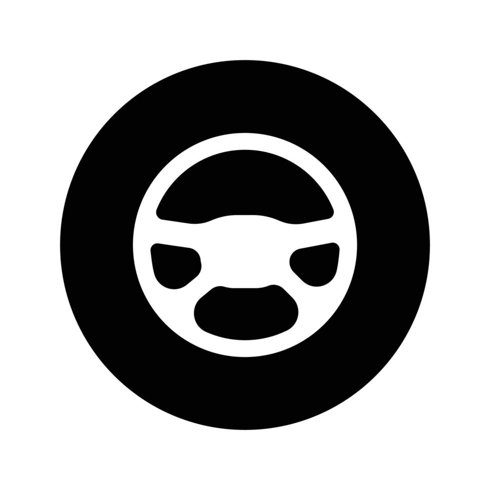 steering wheel logo vector