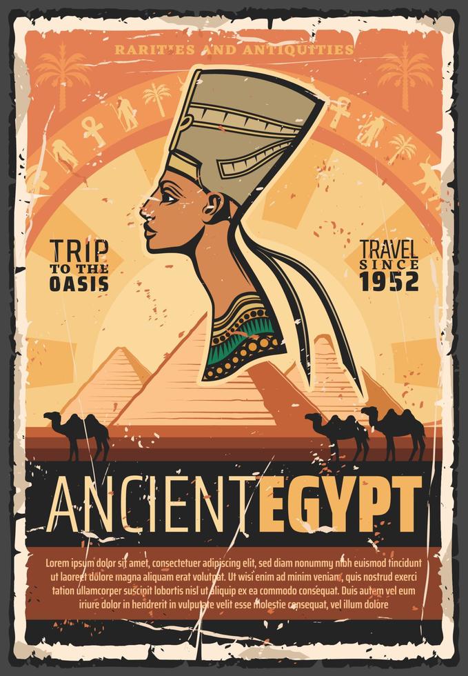 Egypt ancient culture travel tours vector