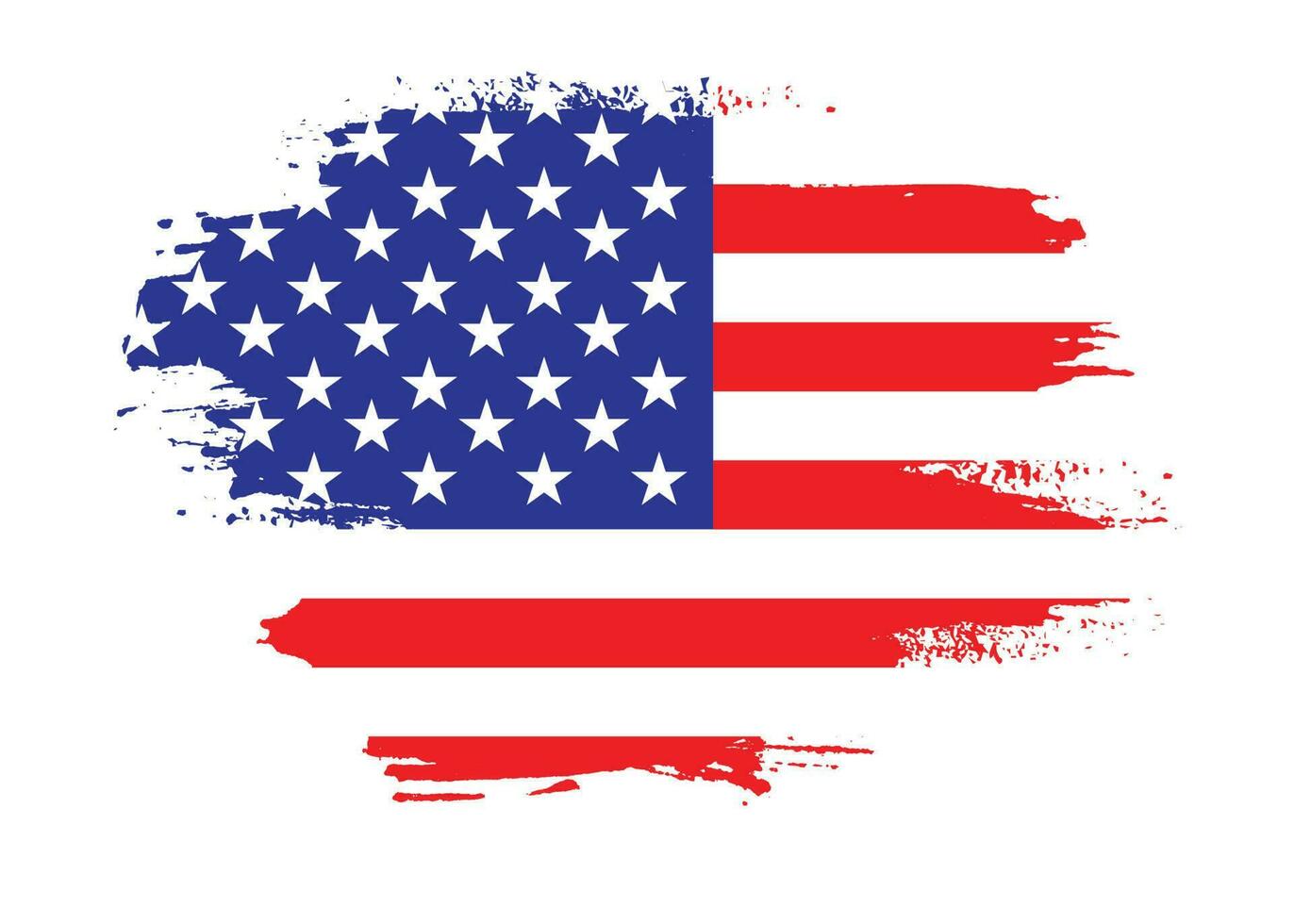 Professional USA grunge flag vector