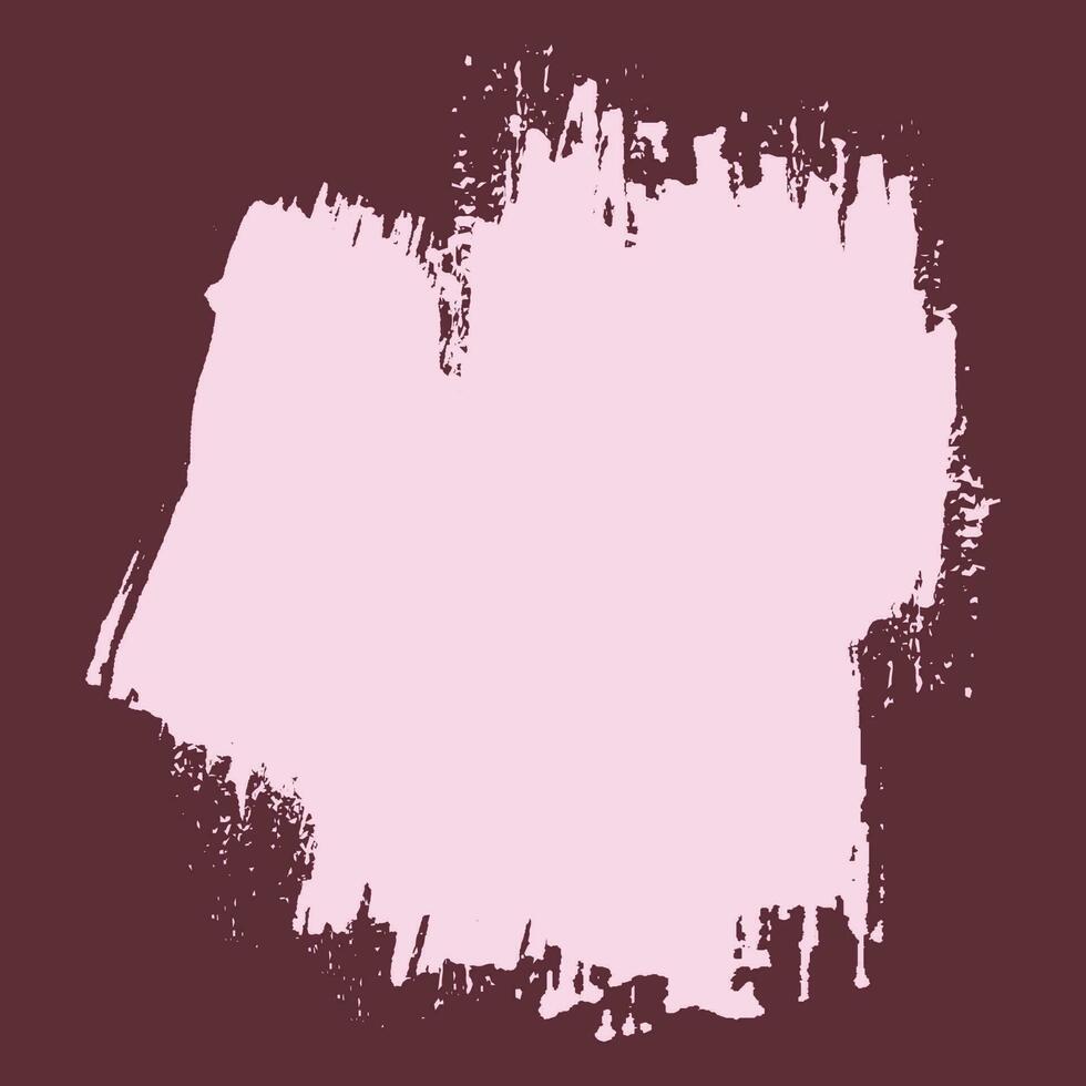 Pink color splatter brush stroke vector