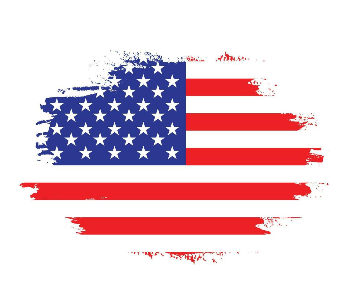Splash texture effect USA flag vector