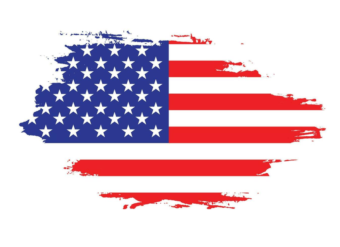 USA grunge style flag vector