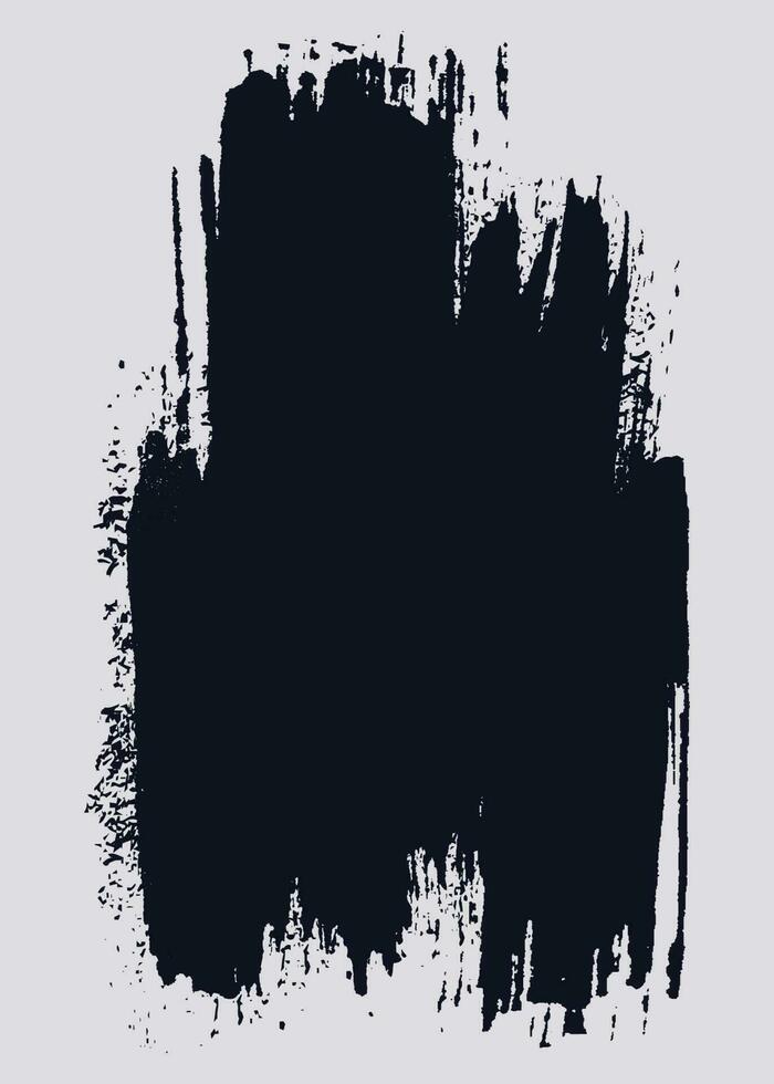 Black color paint ink brush stroke free vector