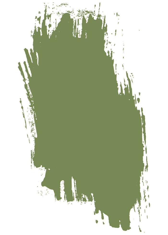 trazo de pincel abstracto de color verde vector