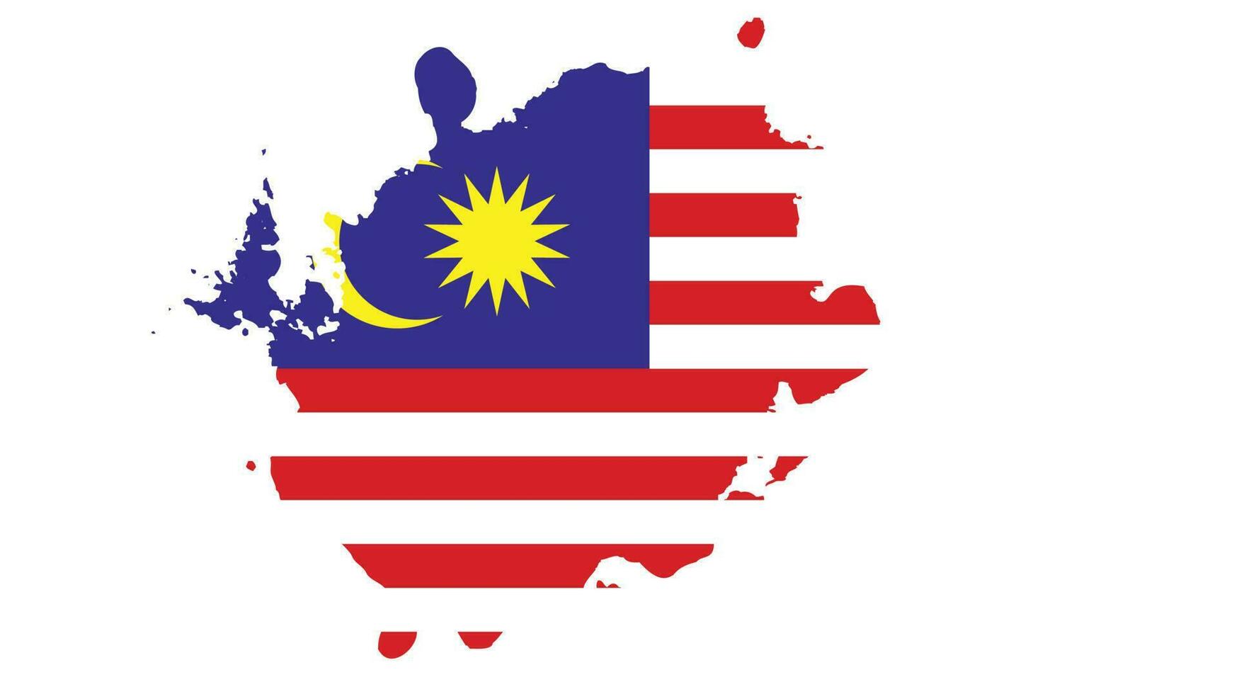 Malaysia grunge flag vector