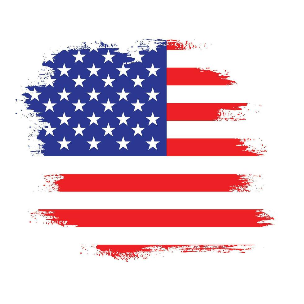 New USA abstract flag vector