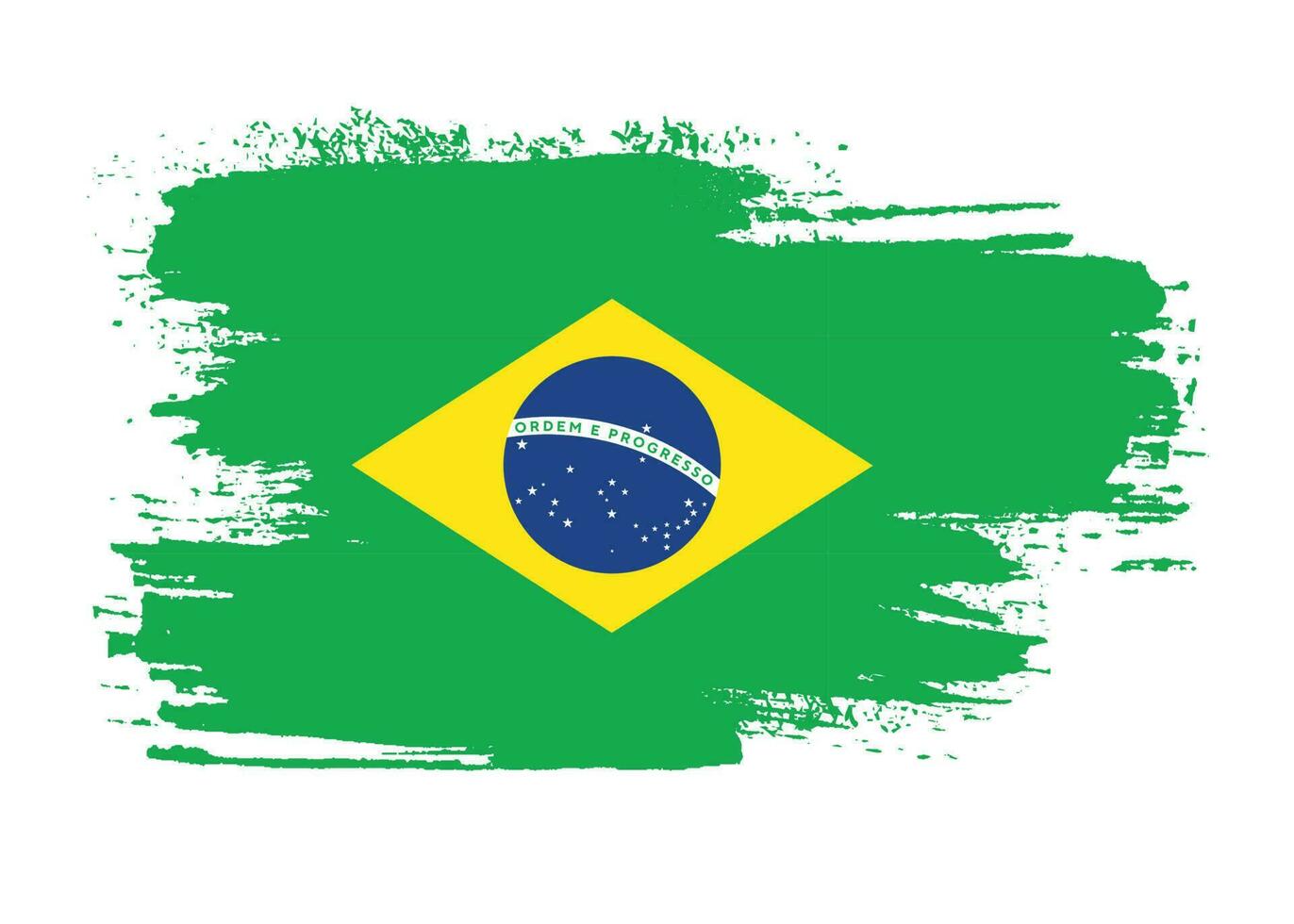 grunge, textura, brasil, bandera, plano de fondo vector