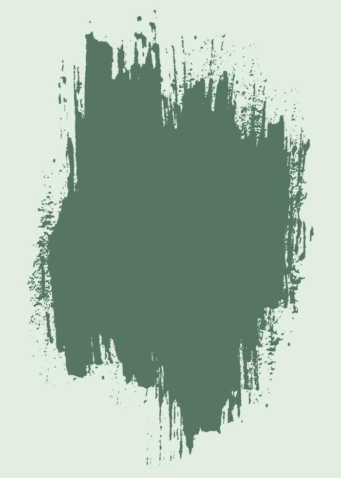 Green color ink splashes brush stroke vector