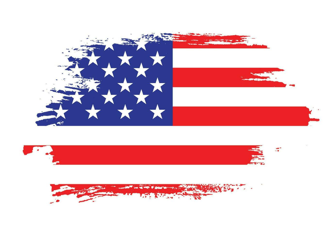 USA grungy flag vector